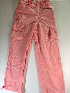 New Legends Girls Pink Cargo Pants Size 10 Gorpcore Utility Outdoor hiking